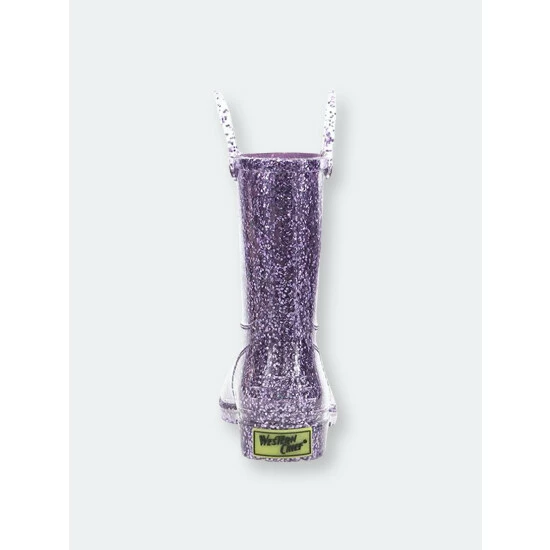 Western Chief Kids Glitter Rain Boots Apparel Lilac - Image 5