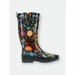 Western Chief Women&apos;s Garden Play Rain Boots Black