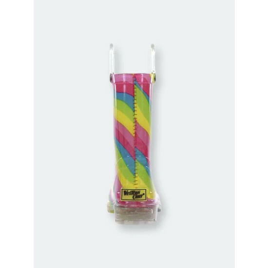 Western Chief Kids Rainbow Lighted Rain Boot Apparel Multi 5 Western Chief Kids Rainbow Lighted Rain Boot Apparel Multi - Image 5