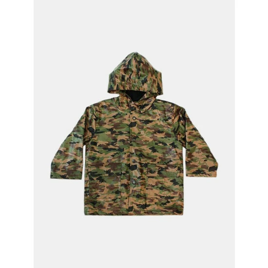 Western Chief Kids Camo Rain Coat Apparel Green 1 Western Chief Kids Camo Rain Coat Apparel Green