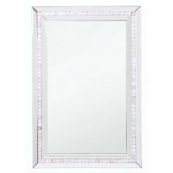Camden Isle Mosaic 24 In. X 36 In. Casual Rectangle Mosaic Accent Mirror Lighting & Mirrors Multi