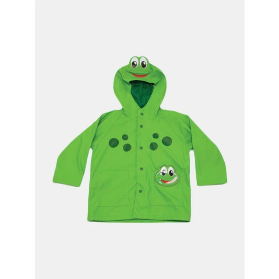 Western Chief Kids Frog Rain Coat Apparel Green 1 Western Chief Kids Frog Rain Coat Apparel Green