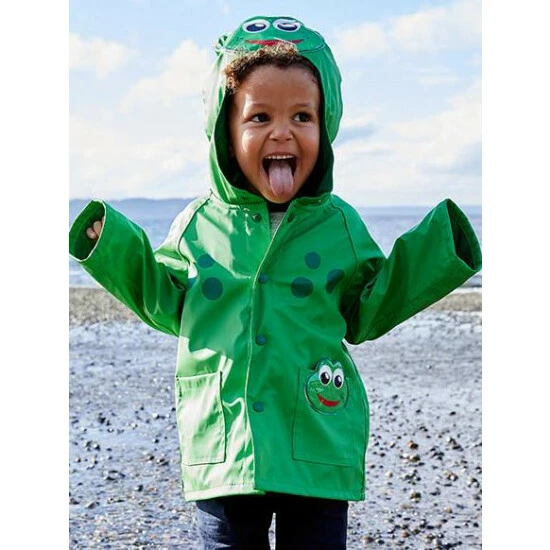Western Chief Kids Frog Rain Coat Apparel Green 7 Western Chief Kids Frog Rain Coat Apparel Green - Image 7