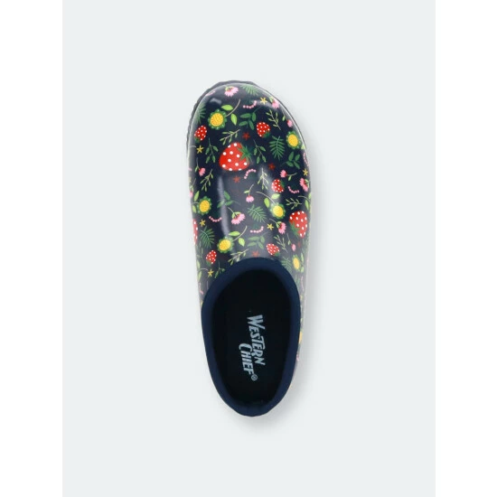 Western Chief Women's Garden Strawberries Clog - Navy Mules & Slides 3 Western Chief Women's Garden Strawberries Clog - Navy Mules & Slides - Image 3