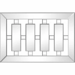 Camden Isle United Casual Rectangle Framed Classic Accent Mirror Lighting & Mirrors Clear