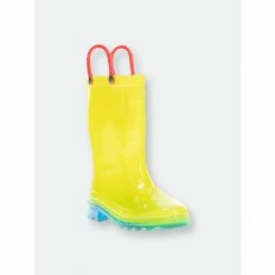 Western Chief Kids Neon Lighted Rain Boot Apparel Acid Yellow
