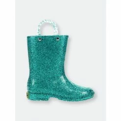Western Chief Kids Glitter Rain Boots Apparel Mint