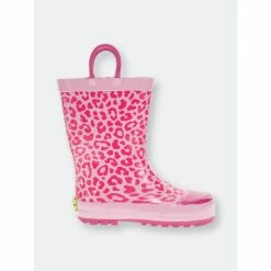 Western Chief Kids Leopard Rain Boot Apparel Fuschia