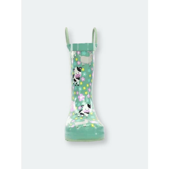 Western Chief Kids Farm Cutie Rain Boot - Sky Blue Apparel 3 Western Chief Kids Farm Cutie Rain Boot - Sky Blue Apparel - Image 3