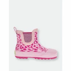 Western Chief Kids Leopard Chelsea Rain Boot Apparel Fuschia