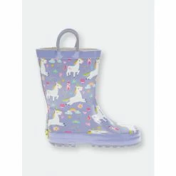 Western Chief Kids Royal Unicorns Rain Boot Apparel Lilac