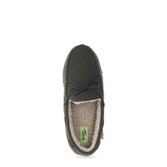 Western Chief Men's Moc Slipper - Olive Slippers 6 Western Chief Men's Moc Slipper - Olive Slippers - Image 6