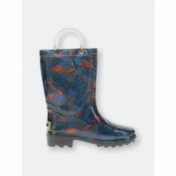 Western Chief Kids Lightning X Lighted Rain Boot Apparel Navy