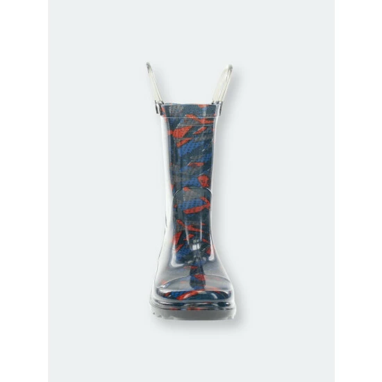 Western Chief Kids Lightning X Lighted Rain Boot Apparel Navy 4 Western Chief Kids Lightning X Lighted Rain Boot Apparel Navy - Image 4