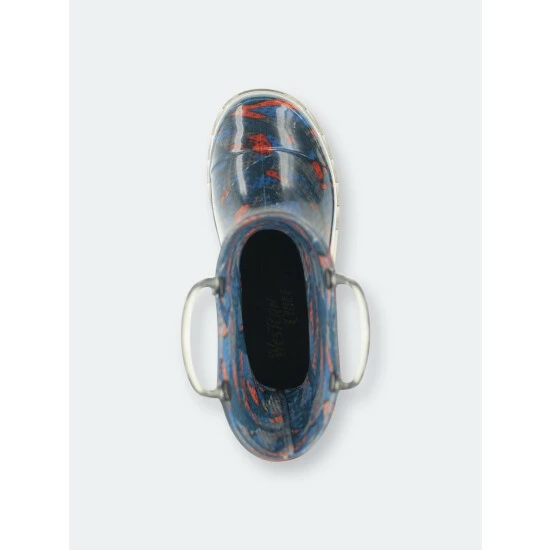 Western Chief Kids Lightning X Lighted Rain Boot Apparel Navy 5 Western Chief Kids Lightning X Lighted Rain Boot Apparel Navy - Image 5
