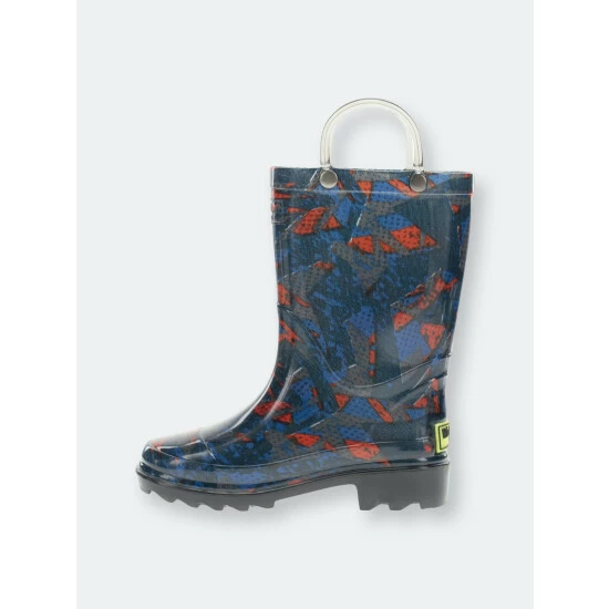 Western Chief Kids Lightning X Lighted Rain Boot Apparel Navy 8 Western Chief Kids Lightning X Lighted Rain Boot Apparel Navy - Image 8