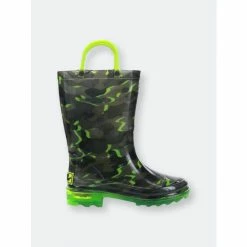 Western Chief Kids Surf Camo Lighted Rain Boot - Gray Apparel