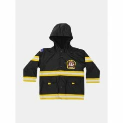 Western Chief Kids F.D.U.S.A. Firechief Rain Coat - Black Apparel