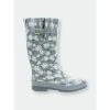 Western Chief Women&apos;s Daisy Daze Tall Rain Boot - Gray Boots