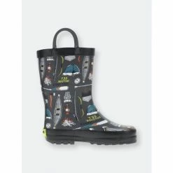 Western Chief Kids Happy Camper Rain Boot Apparel Coal