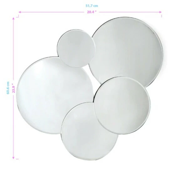 Camden Isle Webster 20.4" X 23.9" Casual Irregular Classic Accent Mirror Lighting & Mirrors Clear - Image 4