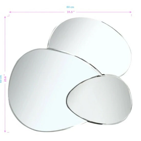 Camden Isle Evolution 31.5 In. X 23.6 In. Casual Irregular Classic Accent Mirror Lighting & Mirrors Clear - Image 4