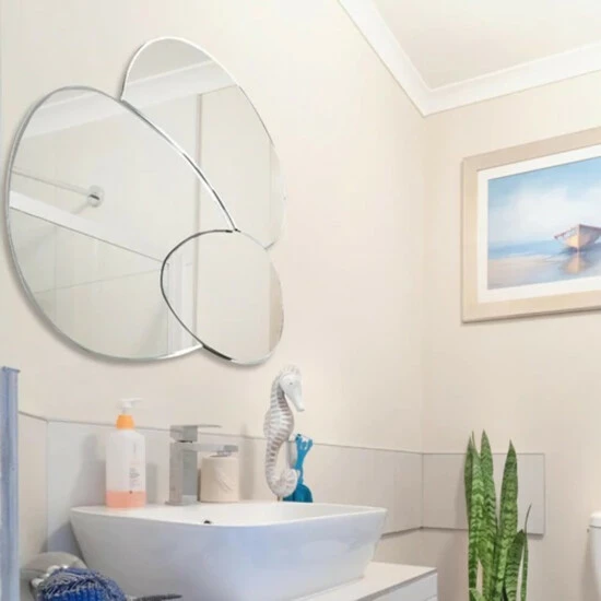 Camden Isle Evolution 31.5 In. X 23.6 In. Casual Irregular Classic Accent Mirror Lighting & Mirrors Clear - Image 5