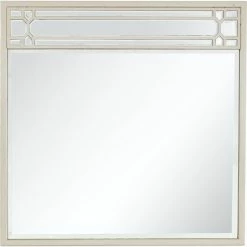 Camden Isle Aubrey 36 In. X 36 In. Casual Square Framed Classic Accent Mirror Lighting & Mirrors Champagne