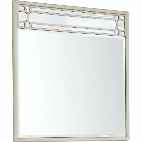 Camden Isle Aubrey 36 In. X 36 In. Casual Square Framed Classic Accent Mirror Lighting & Mirrors Champagne 3 Camden Isle Aubrey 36 In. X 36 In. Casual Square Framed Classic Accent Mirror Lighting & Mirrors Champagne - Image 3