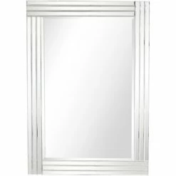 Camden Isle Holly 30.4" X 42" Casual Rectangle Framed Classic Accent Mirror Lighting & Mirrors Clear