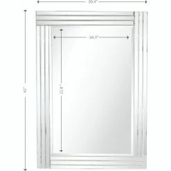 Camden Isle Holly 30.4" X 42" Casual Rectangle Framed Classic Accent Mirror Lighting & Mirrors Clear 10 Camden Isle Holly 30.4" X 42" Casual Rectangle Framed Classic Accent Mirror Lighting & Mirrors Clear -Western Chief shop unnamed file 342