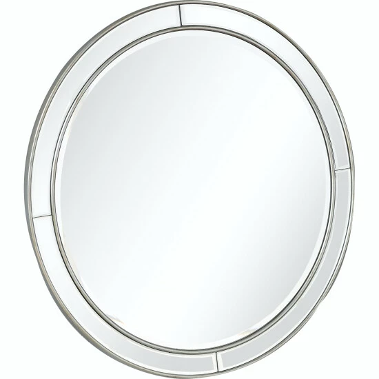 Camden Isle Alice Casual Rectangle Framed Classic Accent Mirror Lighting & Mirrors Antique Silver - Image 2