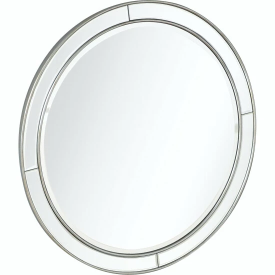Camden Isle Alice Casual Rectangle Framed Classic Accent Mirror Lighting & Mirrors Antique Silver - Image 3