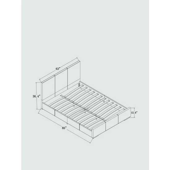 Camden Isle Hindes Upholstered Platform Bed With 2 Nightstands Furniture 4 Camden Isle Hindes Upholstered Platform Bed With 2 Nightstands Furniture - Image 4