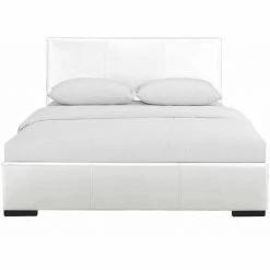Camden Isle Hindes White Platform Bed Furniture