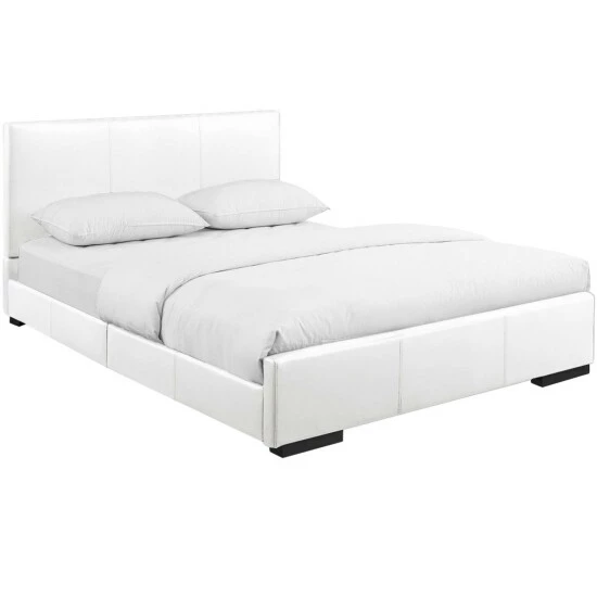 Camden Isle Hindes White Platform Bed Furniture - Image 2
