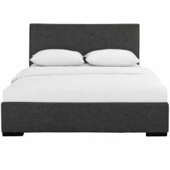 Camden Isle Hindes Gray Platform Bed Furniture Grey