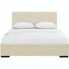 Camden Isle Hindes Beige Platform Bed Furniture