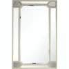 Camden Isle Keeley 28.4" X 42.6" Casual Rectangle Framed Classic Accent Mirror Lighting & Mirrors Antique Silver