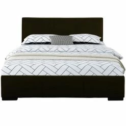 Camden Isle Abbey Black Platform Bed Furniture