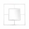 Camden Isle Lidy 31.5" X 31.5" Casual Square Framed Floating Accent Mirror Lighting & Mirrors Silver