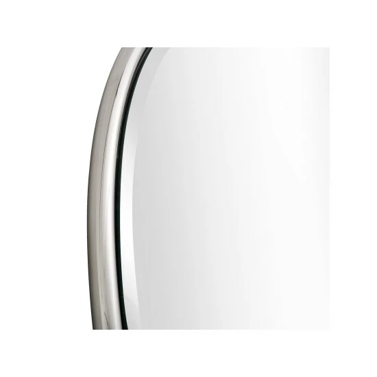 Camden Isle Luna 33.15 In. X 33.15 In. Casual Round Framed Classic Accent Mirror Lighting & Mirrors Silver 4 Camden Isle Luna 33.15 In. X 33.15 In. Casual Round Framed Classic Accent Mirror Lighting & Mirrors Silver - Image 4