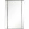 Camden Isle Vera Casual Rectangle Framed Classic Accent Mirror Lighting & Mirrors Silver