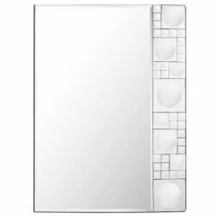 Camden Isle Bubbles 31.5 In. X 37.8 In. Casual Rectangle Classic Accent Mirror Lighting & Mirrors Clear