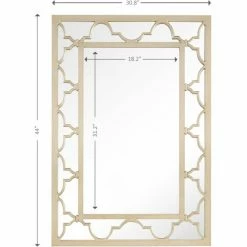 Camden Isle Arielle 30.8 In. X 44 In. Casual Rectangle Framed Classic Accent Mirror Lighting & Mirrors Champagne 10 Camden Isle Arielle 30.8 In. X 44 In. Casual Rectangle Framed Classic Accent Mirror Lighting & Mirrors Champagne -Western Chief shop unnamed file 480