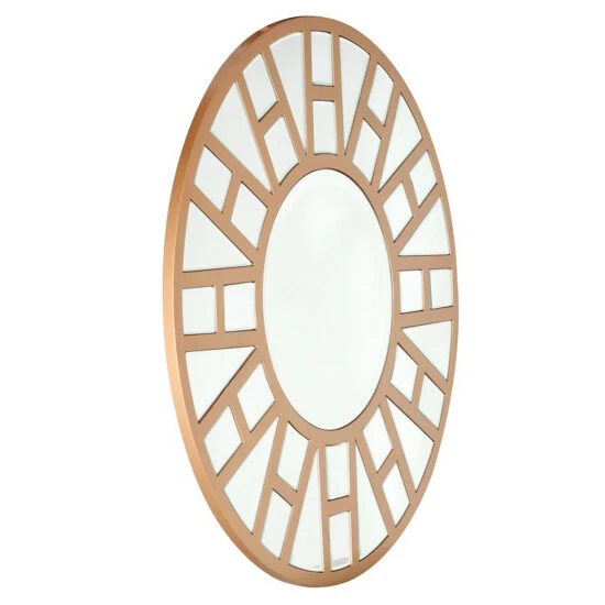 Camden Isle Millennium 31.5 In. X 31.5 In. Casual Round Classic Accent Mirror Lighting & Mirrors Gold - Image 3