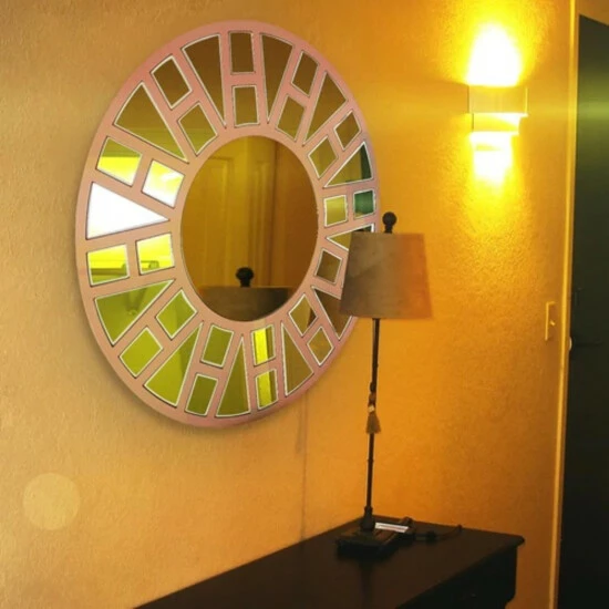 Camden Isle Millennium 31.5 In. X 31.5 In. Casual Round Classic Accent Mirror Lighting & Mirrors Gold - Image 5