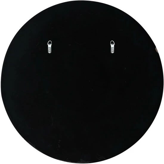 Camden Isle Renata 32" X 32" Casual Round Framed Classic Accent Mirror Lighting & Mirrors Black - Image 4