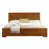 Camden Isle Trent Brown Oak Platform Bed Furniture