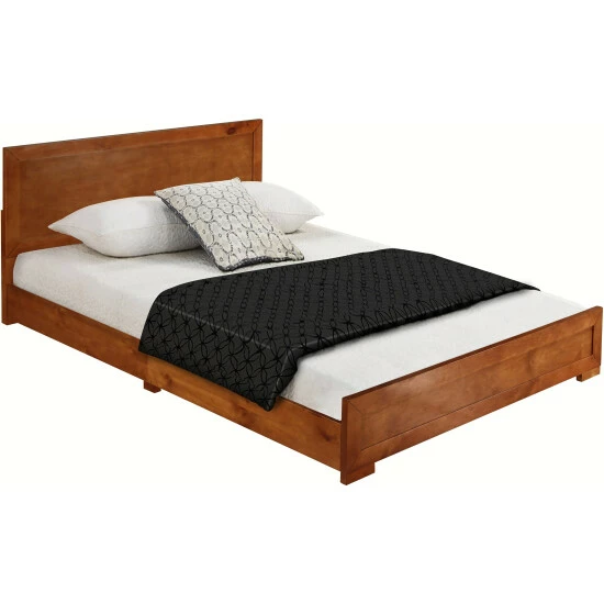 Camden Isle Trent Brown Cherry Platform Bed Furniture - Image 2